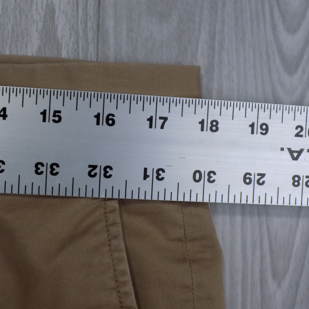 Polo Ralph Lauren Stretch Straight Fit Chinos Mens 33x32 Tan Casual Preppy - Picture 3 of 10